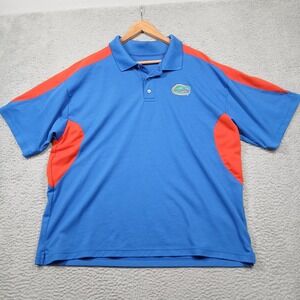 Florida Gators Shirt Mens 2XL Blue Orange College Football Pro‎ Player Polo